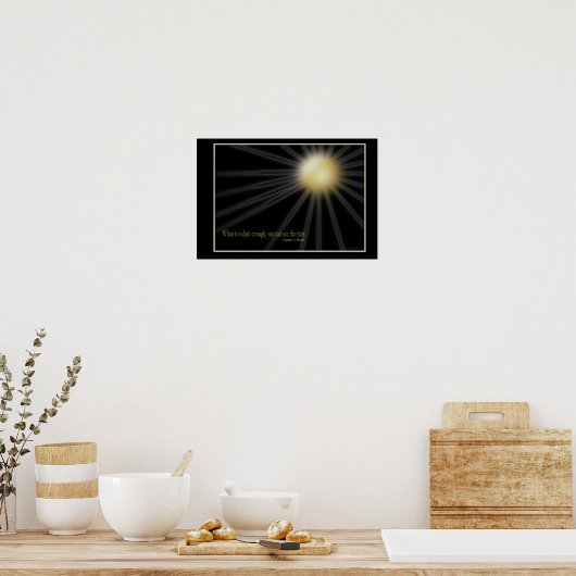 dunkel genug poster (Küche)