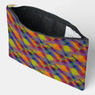 Dunkel Geometrisch - Accessoire-Tasche Zubehörtasche