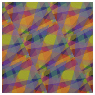 Dunkel Geometrisch - Baumwoll-Twill-Stoff Stoff
