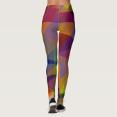 Dunkel Geometrisch - Leggings (Rückseite)
