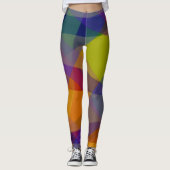 Dunkel Geometrisch - Leggings (Vorderseite)
