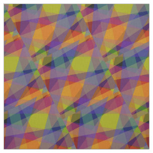 Dunkel Geometrisch - Pima-Baumwollstoff Stoff