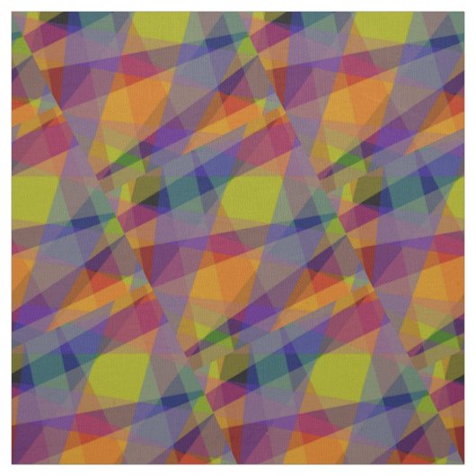 Dunkel Geometrisch - Pima-Baumwollstoff Stoff (Muster)