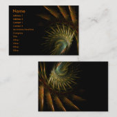 Dunkel : GoldSherika Business Social Visitenkarte (Vorne/Hinten)