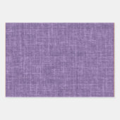 Dunkel Heather Lila Leinen Geschenkpapier Set (Vorderseite 3)