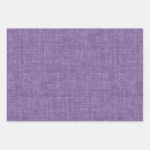 Dunkel Heather Lila Leinen Geschenkpapier Set (Vorderseite 2)