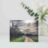 Dunkel ist der Weg, aber das ist ein Licht. Postka Postkarte (Stehend Vorderseite)