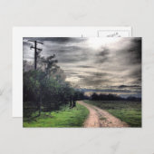 Dunkel ist der Weg, aber das ist ein Licht. Postka Postkarte (Vorne/Hinten)