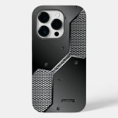 Dunkel & leicht grau, metallic, geometrisches Desi Case-Mate iPhone Hülle (Rückseite)