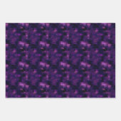 Dunkel Lila Abstrakt Geschenkpapier Set (Vorderseite 2)