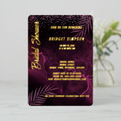 dunkel lila elegant folieneinladung (Stehend vorne)