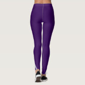 Dunkel Lila mit Gemusterter Beilage bei Luftschell Leggings (Rückseite)