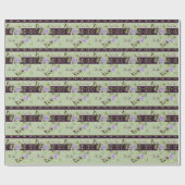 Dunkel Lila mit Mauve Wrapping Paper Geschenkpapier (Flach)