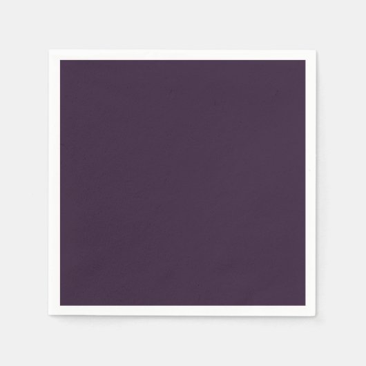 Dunkel Lila Standard Cocktail Papier Napkin Serviette (Vorderseite)