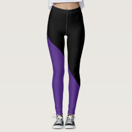 Dunkel Lila und schwarz Leggings
