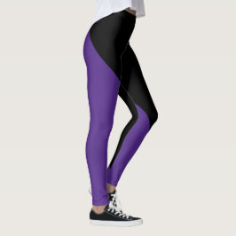 Dunkel Lila und schwarz Leggings