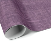Dunkel-Magenta-Purpur-Linen Geschenkpapier (Rolleneckpunkt)