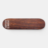 Dunkel Mahogany Holzkorn, Welten besten Papa Skateboard (Horizontal)