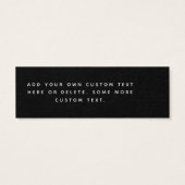 Dunkel marmorierter schwarzer Preis (Rückseite)