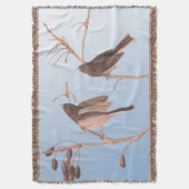 Dunkel-Mit Augen Junco Audubon-Schneebären auf der Decke (Vorderseite Vertikal)