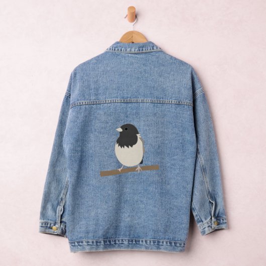 Dunkel-Mit Augen Junco Bird Art Jeansjacke (Hangar)