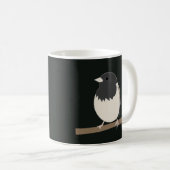 Dunkel-Mit Augen Junco Bird Art Kaffeetasse (VorderseiteRechts)