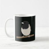 Dunkel-Mit Augen Junco Bird Art Kaffeetasse (Links)