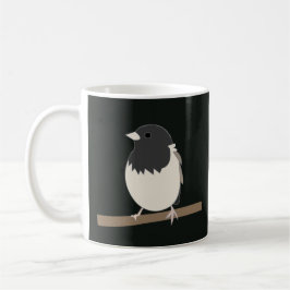 Dunkel-Mit Augen Junco Bird Art Kaffeetasse