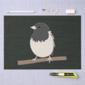 Dunkel-Mit Augen Junco Bird Art Seidenpapier (Handwerk)