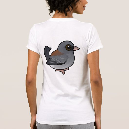 Dunkel-mit Augen Junco (grauköpfig) T-Shirt (Rückseite)