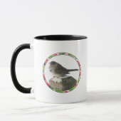 Dunkel-mit Augen Junco im Winter Tasse (Links)