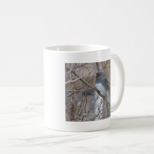 Dunkel-mit Augen Junco Kaffeetasse (VorderseiteRechts)
