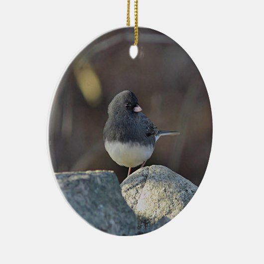 Dunkel-mit Augen Junco Keramikornament (Rechts)