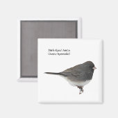 dunkel-Mit Augen Junco Magnet (Vorderseite/Rückseite)