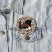 Dunkel-mit Augen Junco (Oregon) Button (Beispiel)