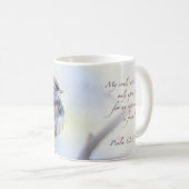Dunkel-mit Augen Junco Psalm 62:5 KJV Kaffeetasse (VorderseiteRechts)