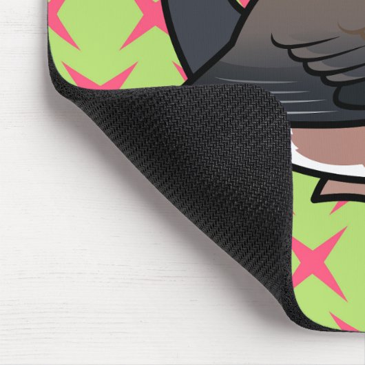 Dunkel-mit Augen Junco (rosa) Mousepad (Ecke)