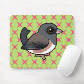 Dunkel-mit Augen Junco (rosa) Mousepad (Mit Mouse)
