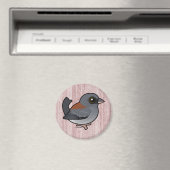 Dunkel-mit Augen Junco (rot-gestützt) Magnet (In Situ (Geschirrspüler))