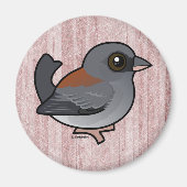 Dunkel-mit Augen Junco (rot-gestützt) Magnet (Vorne)