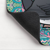 Dunkel-mit Augen Junco (schieferfarben) Mousepad (Ecke)