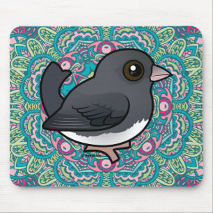 Dunkel-mit Augen Junco (schieferfarben) Mousepad