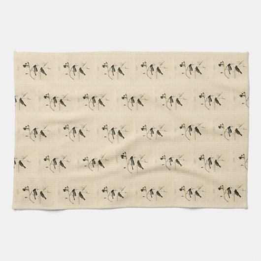 Dunkel-mit Augen Junco - von Audubons Vögeln in Am Geschirrtuch (Horizontal)