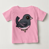 Dunkel-mit Augen Junco (weiß geflügelt) Baby T-shirt (Vorderseite)