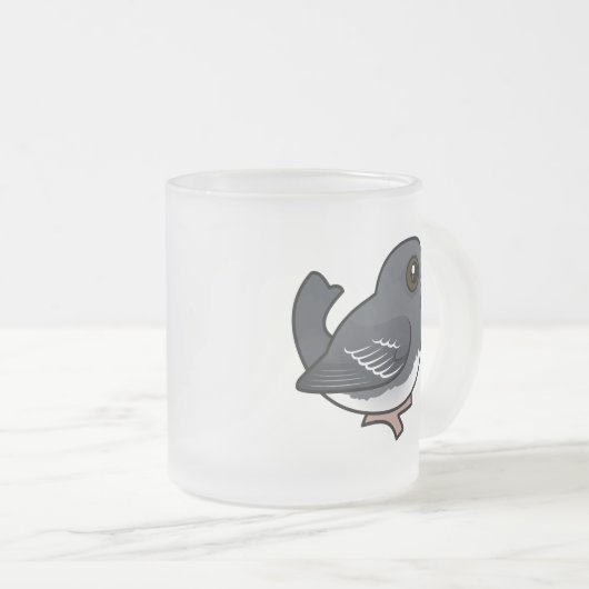 Dunkel-mit Augen Junco (weiß geflügelt) Mattglastasse (VorderseiteRechts)