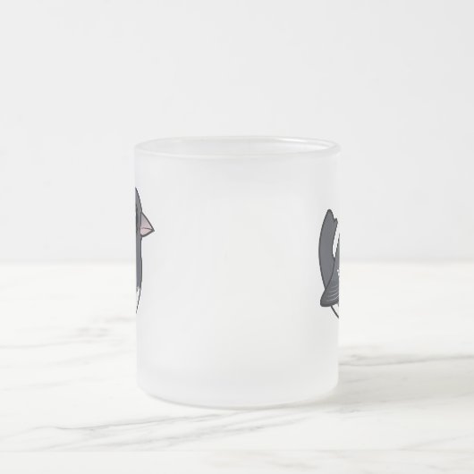 Dunkel-mit Augen Junco (weiß geflügelt) Mattglastasse (Mittel)