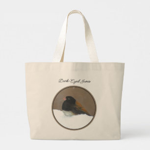 Dunkel-Mit Augen Junco Winter Painting Original Bi Jumbo Stoffbeutel