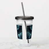 Dunkel, mittelalterlicher Drache Acryltrinkbecher (Links)