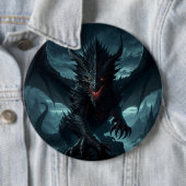 Dunkel, mittelalterlicher Drache Button (Beispiel)