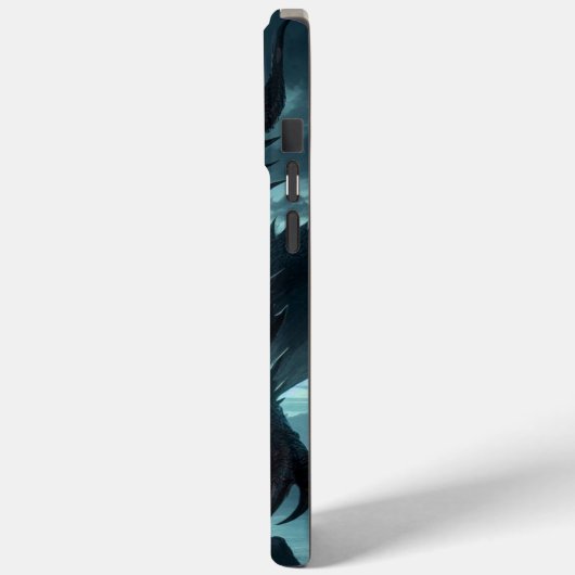 Dunkel, mittelalterlicher Drache Case-Mate iPhone Hülle (Rückseite / Links)